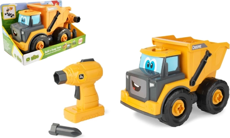 Tomy JOHN DEERE κατασκευαστικό φορτηγό ανατροπής με τρυπάνι Build-A-Buddy