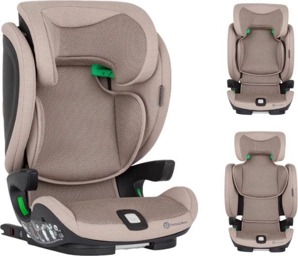Petite&Mars παιδικό κάθισμα αυτοκινήτου Elite Fix Pro i-Size tan brown air 100–150 cm (15–36 kg)
