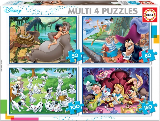 Educa Παζλ Disney Παραμύθια 4 σε 1