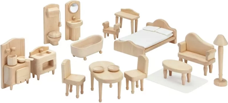 Βικτωριανό σετ επίπλων για κουκλόσπιτο PlanToys