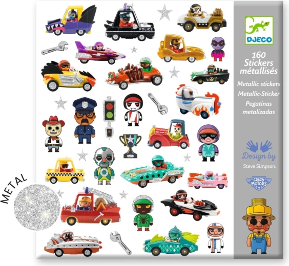 Αυτοκόλλητα Crazy Motors DJECO