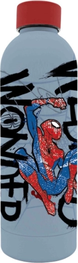 Ανοξείδωτο μπουκάλι με 3D εκτύπωση SPIDERMAN 500 ml