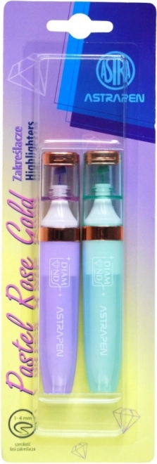 Μαρκαδόροι υπογράμμισης pastel ASTRA, 2 τεμ. (μείγμα χρωμάτων)