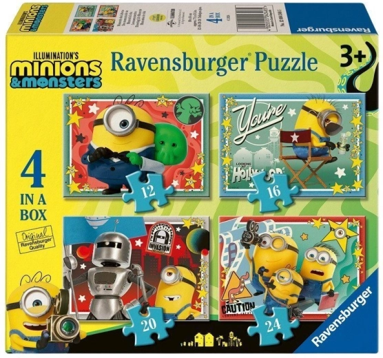 Παζλ Ravensburger Minions και τέρατα 4 σε 1 (12, 16, 20, 24 κομμάτια)