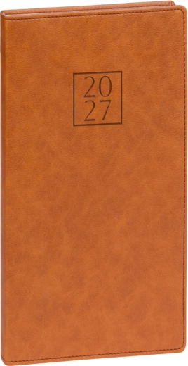 Notique ημερολόγιο τσέπης Prestigio 2027 καφέ 9 x 15,5 cm