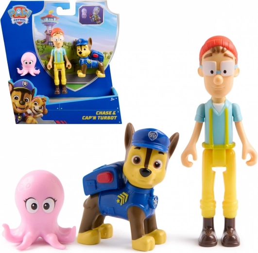 Εκπρόσωποι Paw Patrol Φιγούρες Chase και Καπετάνιος Turbot