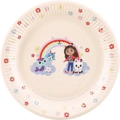 Χάρτινα πιάτα Gabby’s Dollhouse mix 23 cm (6 τεμ.)