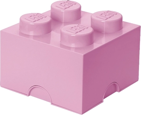 LEGO κουτί αποθήκευσης 4 ανοιχτό ροζ