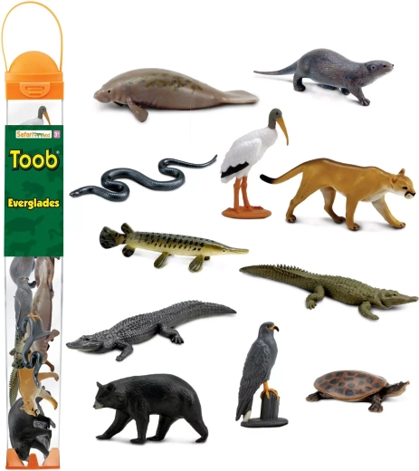 Safari Ltd. σωλήνας Everglades – μίνι φιγούρες ζώων