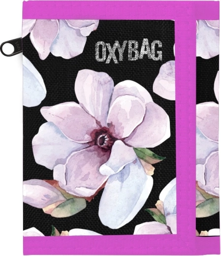 Υφασμάτινο πορτοφόλι OXY Floral με κλείσιμο βέλκρο