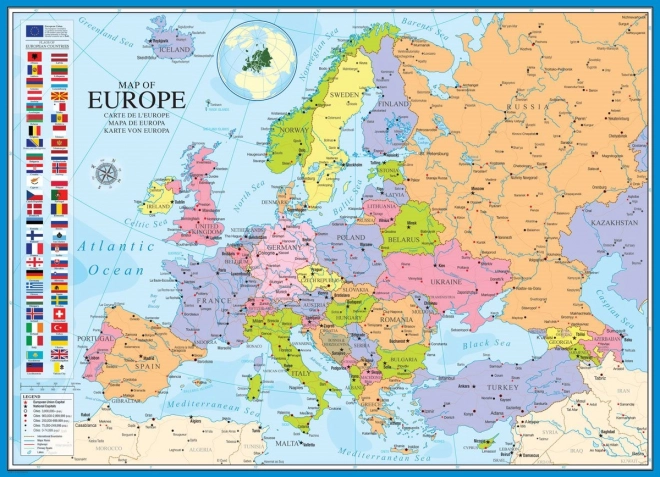 Παζλ EUROGRAPHICS χάρτης της Ευρώπης 1000 κομμάτια