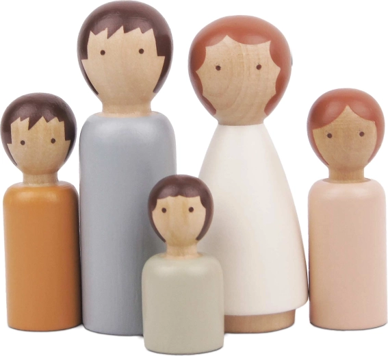 Le Toy Van ξύλινη οικογένεια φιγούρων για κουκλόσπιτο (5 φιγούρες)