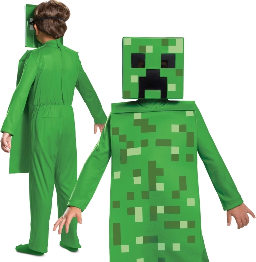 Παιδική στολή Creeper από το παιχνίδι Minecraft 127–136 cm (7–8 ετών)
