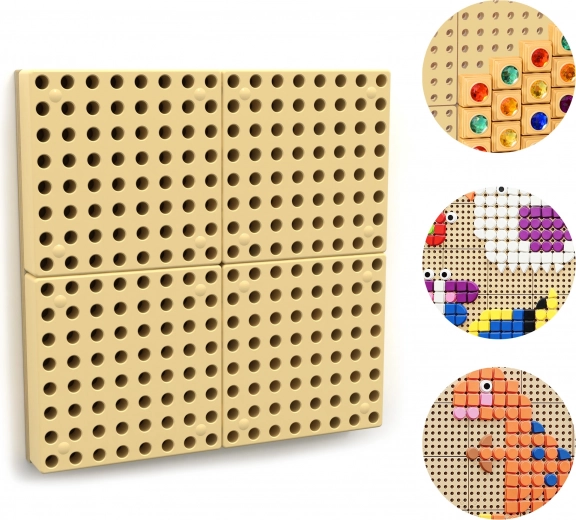 Masterkidz επιτοίχιο πάνελ STEM με πάνελ τοποθέτησης 40 × 40 cm