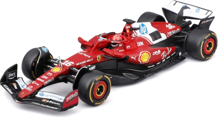 Μοντέλο F1 Bburago σε ακρυλικό κουτί Ferrari SF-25 (2025) Charles Leclerc 1:43