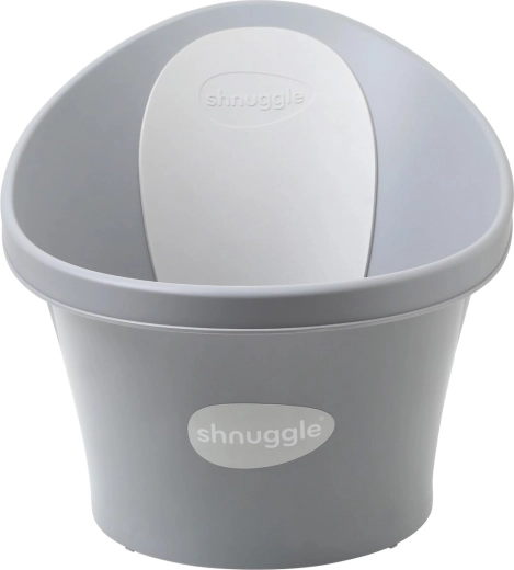Παιδική μπανιέρα Shnuggle με στήριγμα πλάτης – Pebble Grey