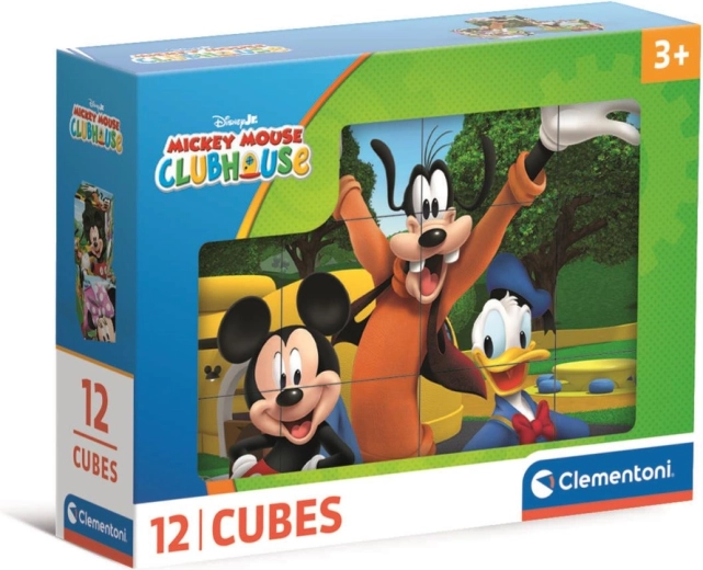 Κύβοι παζλ 12 τεμ. DISNEY Λέσχη Φίλων της Μίνι και του Μίκι – Clementoni