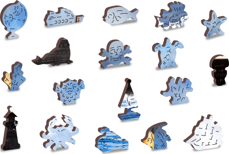 Μοναδικά διαμορφωμένα κομμάτια με λεπτομέρειες λέιζερ