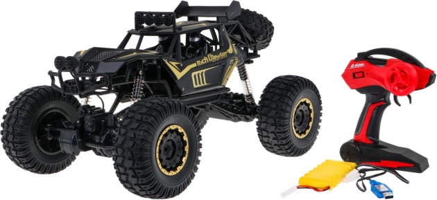 Μεταλλικό RC rock crawler 1:8 με κίνηση 4x4 και LED για παιδιά 3+