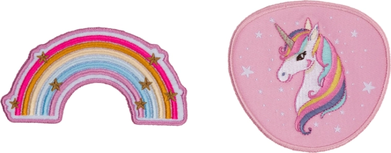 Ανταλλάξιμα σήματα BAAGL Baaglies Rainbow Unicorn, 2 τεμ.