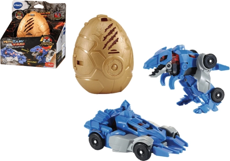 VTech Motozaurus Velociraptor σε αυγό – μεταμορφώσιμος δεινόσαυρος σε αυτοκίνητο με φώτα και ήχους