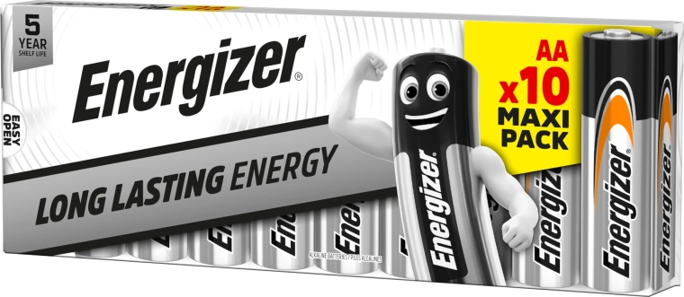 Αλκαλικές μπαταρίες Energizer Everyday AA, 10 τεμ.