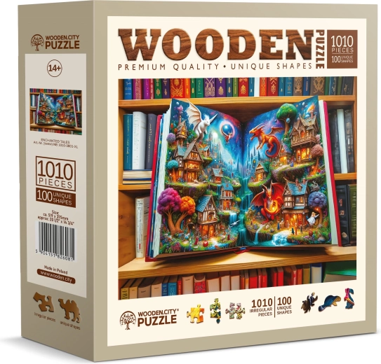 Ξύλινο παζλ Μαγικά παραμύθια 1010 κομματιών WOODEN CITY