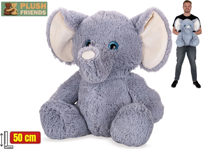Plush Friends λούτρινος ελέφαντας καθιστός 50 cm