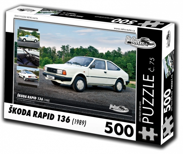 Παζλ Retro-auta Škoda Rapid 136 (1988) – 500 κομμάτια
