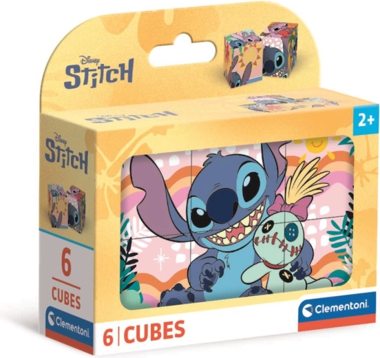 Σετ κύβων DISNEY STITCH – 6 τεμάχια από την Clementoni