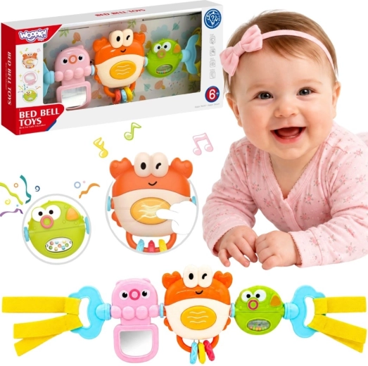 Woopie Baby κρεμαστό αισθητηριακό πάνελ για καρότσι και κούνια θαλάσσιος κόσμος