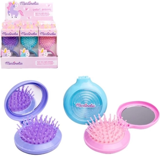 Στρογγυλή πτυσσόμενη χτένα με παζλ - 1 τεμάχιο