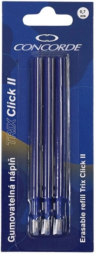 Ανταλλακτικό για σβηστικό gel στυλό μπλε CONCORDE TRIX Click II, 3 τεμ.