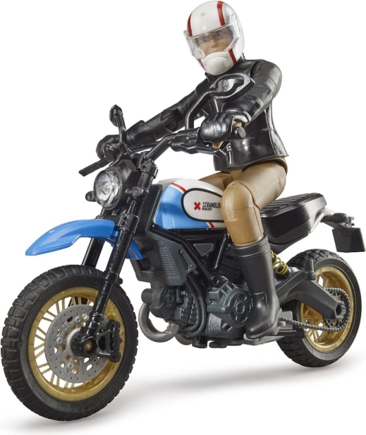 Bworld μοτοσικλέτα Scrambler DUCATI Cafe Racer με αναβάτη