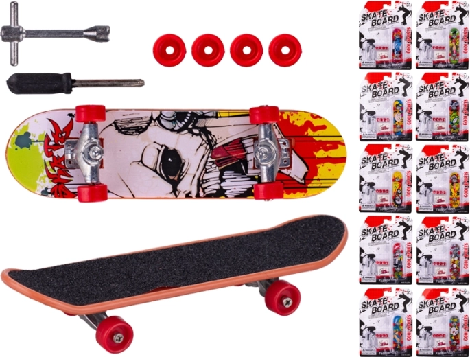Μίνι μεταλλικό fingerboard (skateboard για δάχτυλα) 9,5 cm για παιδιά