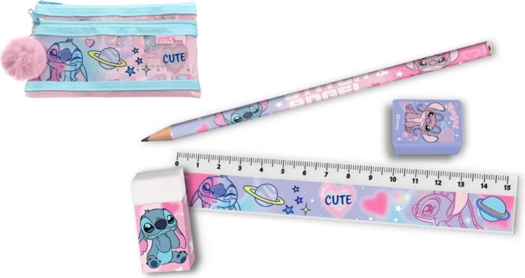 Σετ γραφής σε κασετίνα Stitch