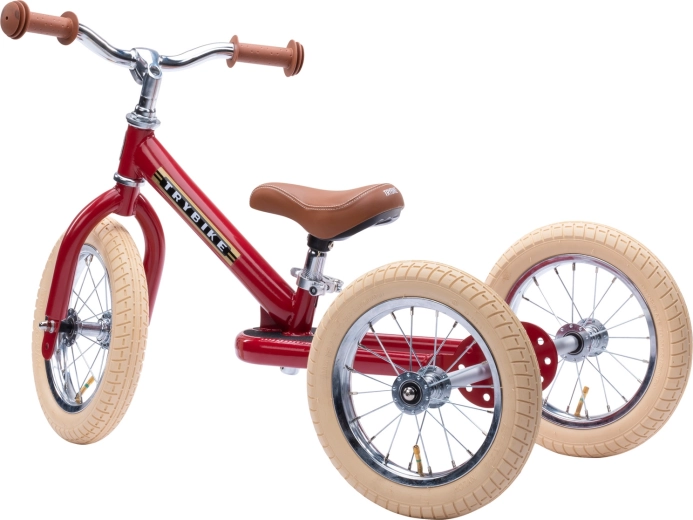 Παιδικό ποδήλατο ισορροπίας Trybike 2σε1 (τρίκυκλο και δίτροχο) κόκκινο ματ