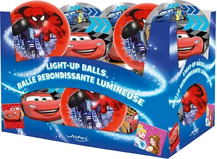 Φωτιζόμενη μπάλα 10 cm – DISNEY PIXAR CARS 3 και MARVEL SPIDER‑MAN