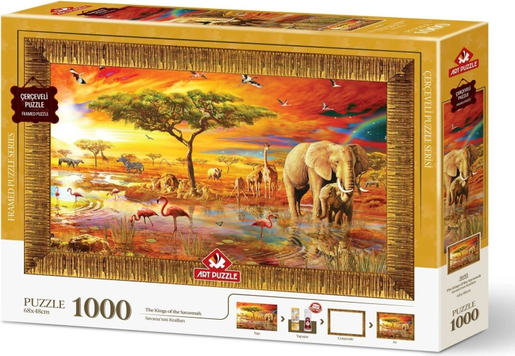 Art Puzzle παζλ με κορνίζα και κόλλα 3σε1 1000 κομμάτια – Βασίλισσες