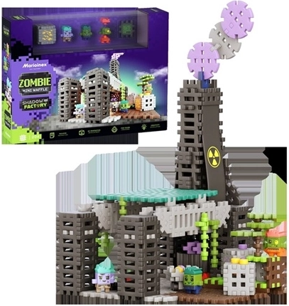 Κατασκευαστικό σετ Marioinex Mini Waffle Zombie Σκοτεινό εργοστάσιο