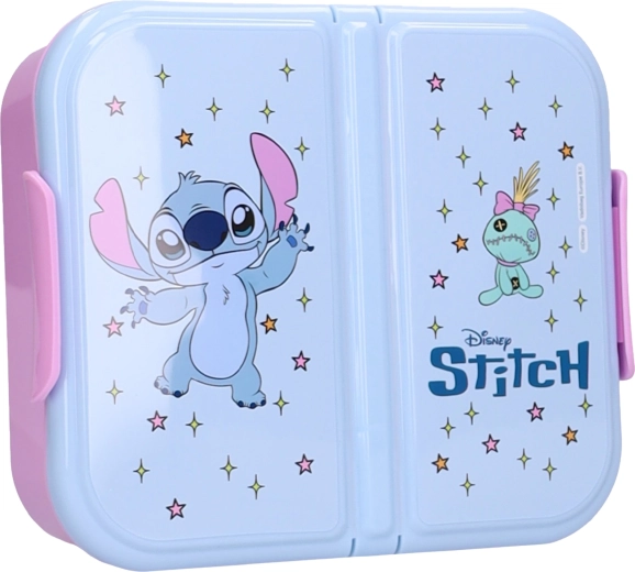 Δοχείο σνακ Disney Stitch Eat Yum Repeat με 3 διαμερίσματα 15 × 18 × 5 cm