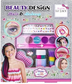 Σετ Lukky beauty design για μαλλιά και μακιγιάζ για παιδιά