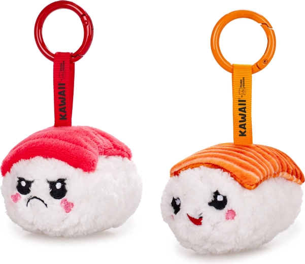 Plush Friends Kawaii λούτρινο μπρελόκ για κλειδιά sushi nigiri 8 cm - 1 τεμάχιο