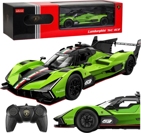 RC αυτοκίνητο LAMBORGHINI SC63 1:24 πράσινο Rastar