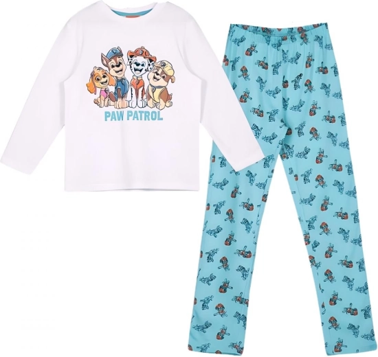 Παιδική πιτζάμα Paw Patrol σε λευκό-τιρκουάζ χρώμα