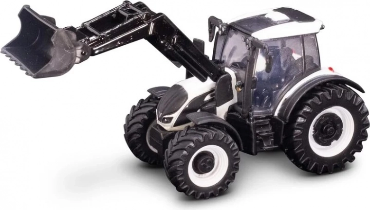 Τρακτέρ φάρμας Bburago Valtra N174 με μπροστινή κουτάλα 10 cm