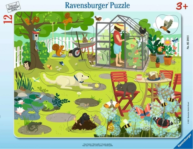 Ravensburger ένθετο παζλ Ο κήπος μας 12 τεμάχια