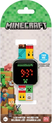 Ψηφιακό LED ρολόι Minecraft