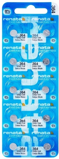Κουμπωτή μπαταρία Renata 364 1,55 V (10 τεμ.)
