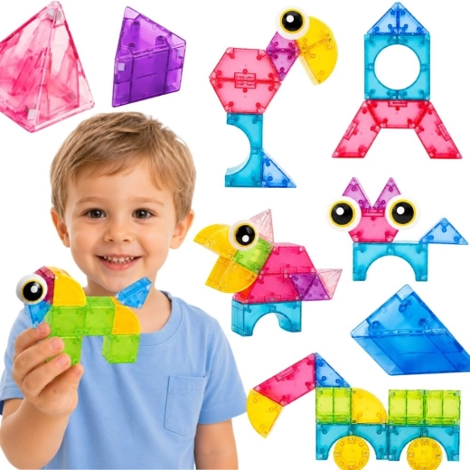 WOOPIE Μαγνητικό σετ κατασκευών 3D 21 τεμαχίων